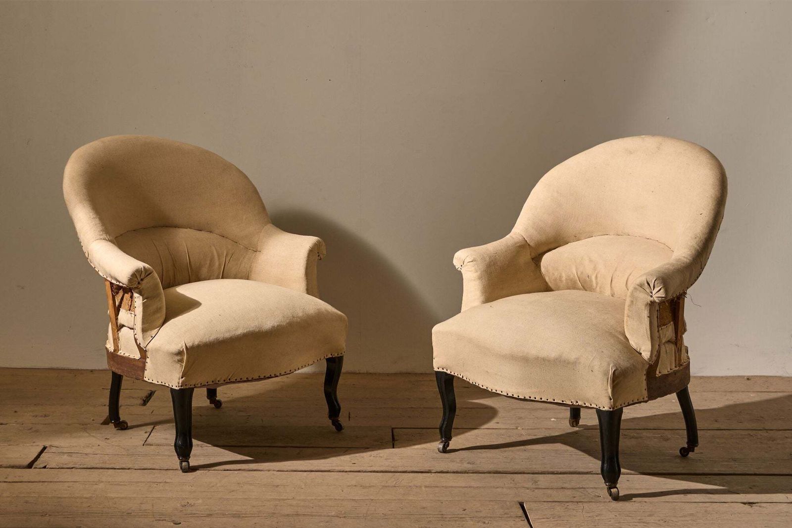 Pair Of Napoleon III Tub Chairs photo for sale