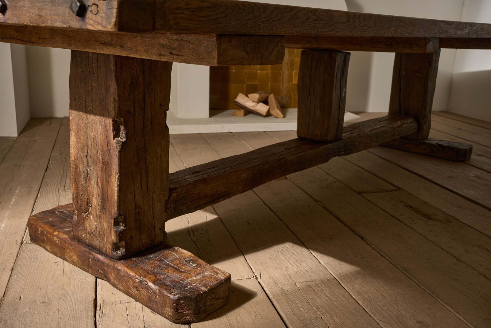 19th Century Solid Oak Monastery Table photo buy