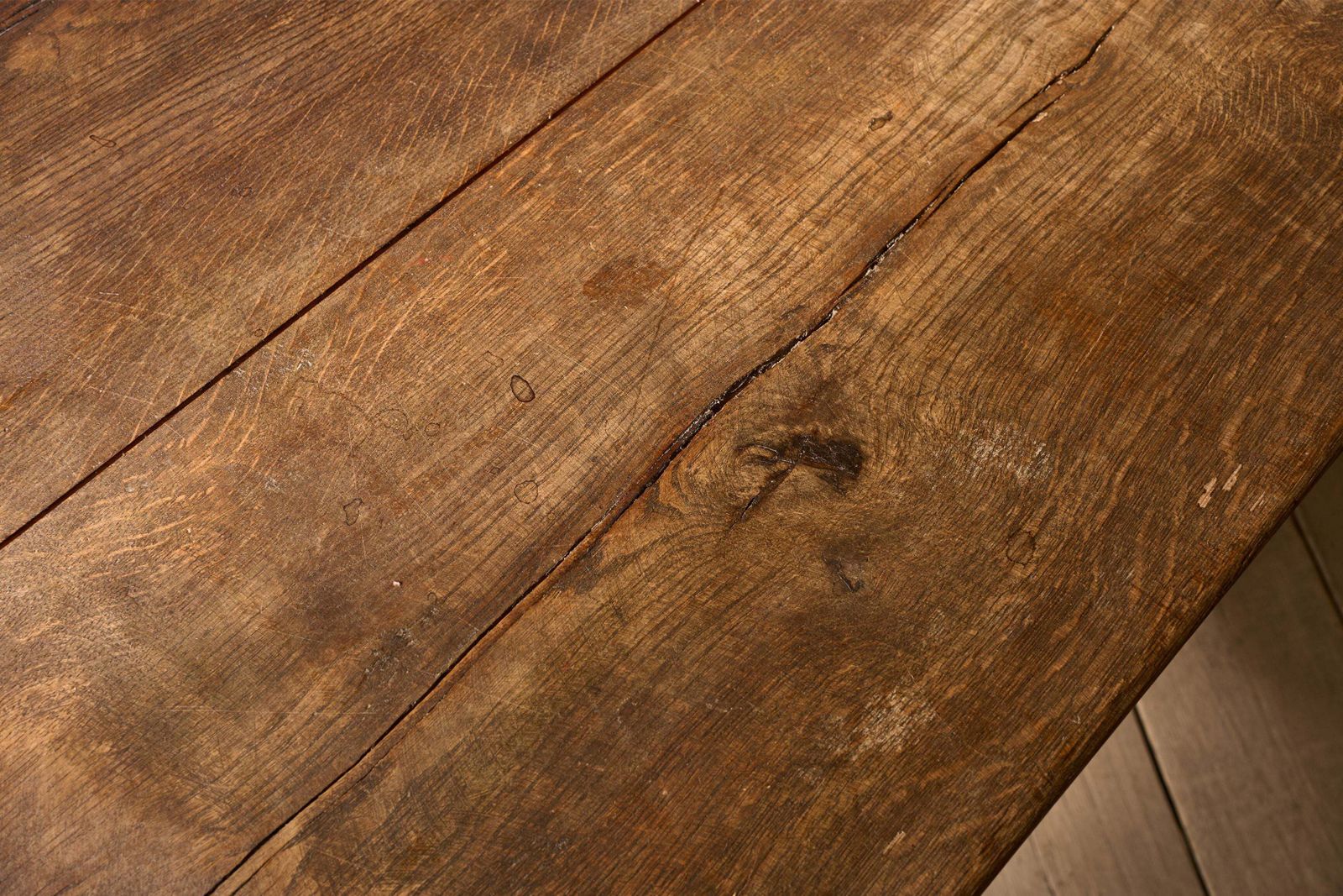 Furniture 19th Century Solid Oak Monastery Table photo