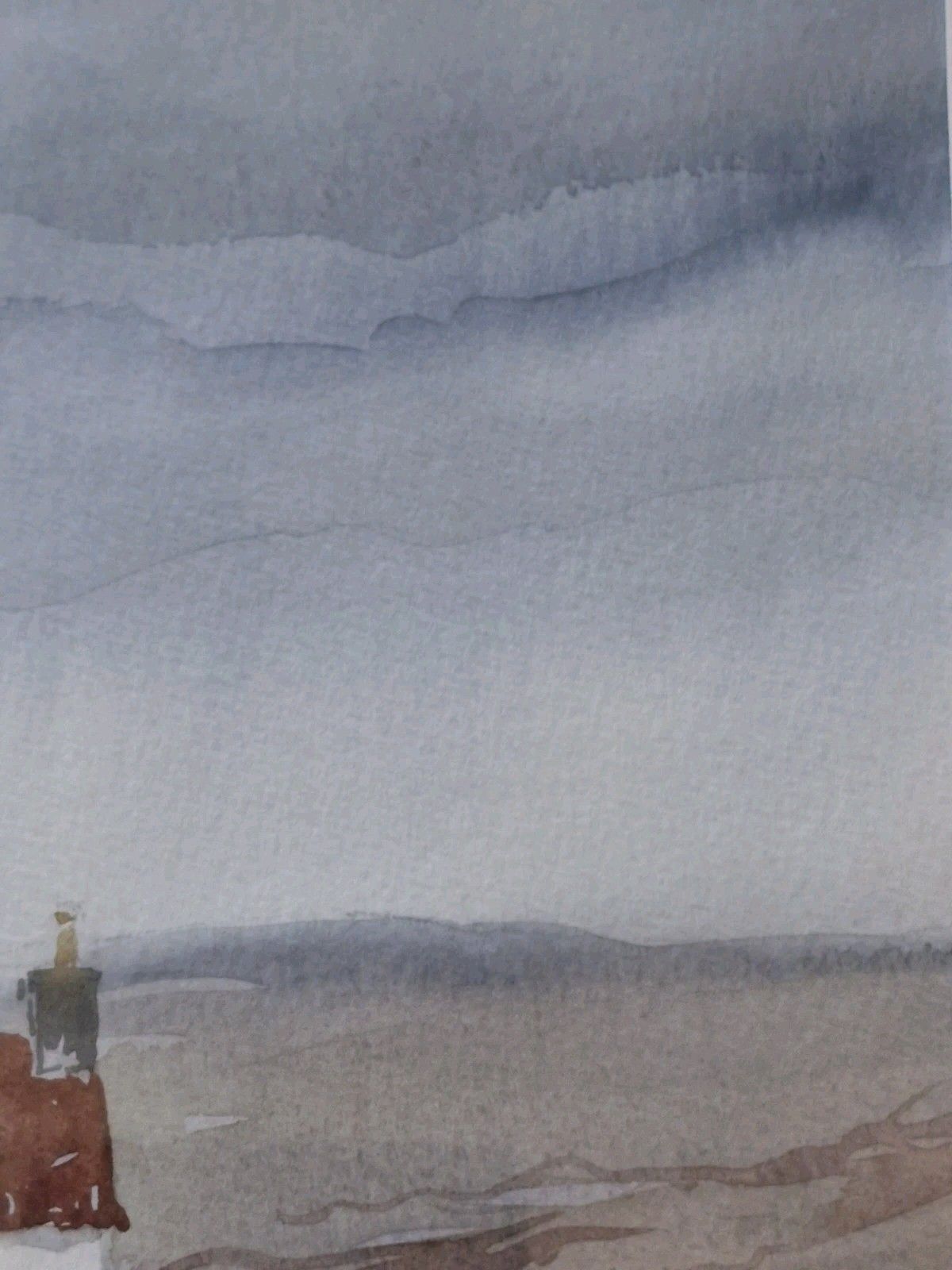 Vintage Alan Oliver Stamford Watercolour Crofters Cottage Highlands Scotland photo vintage