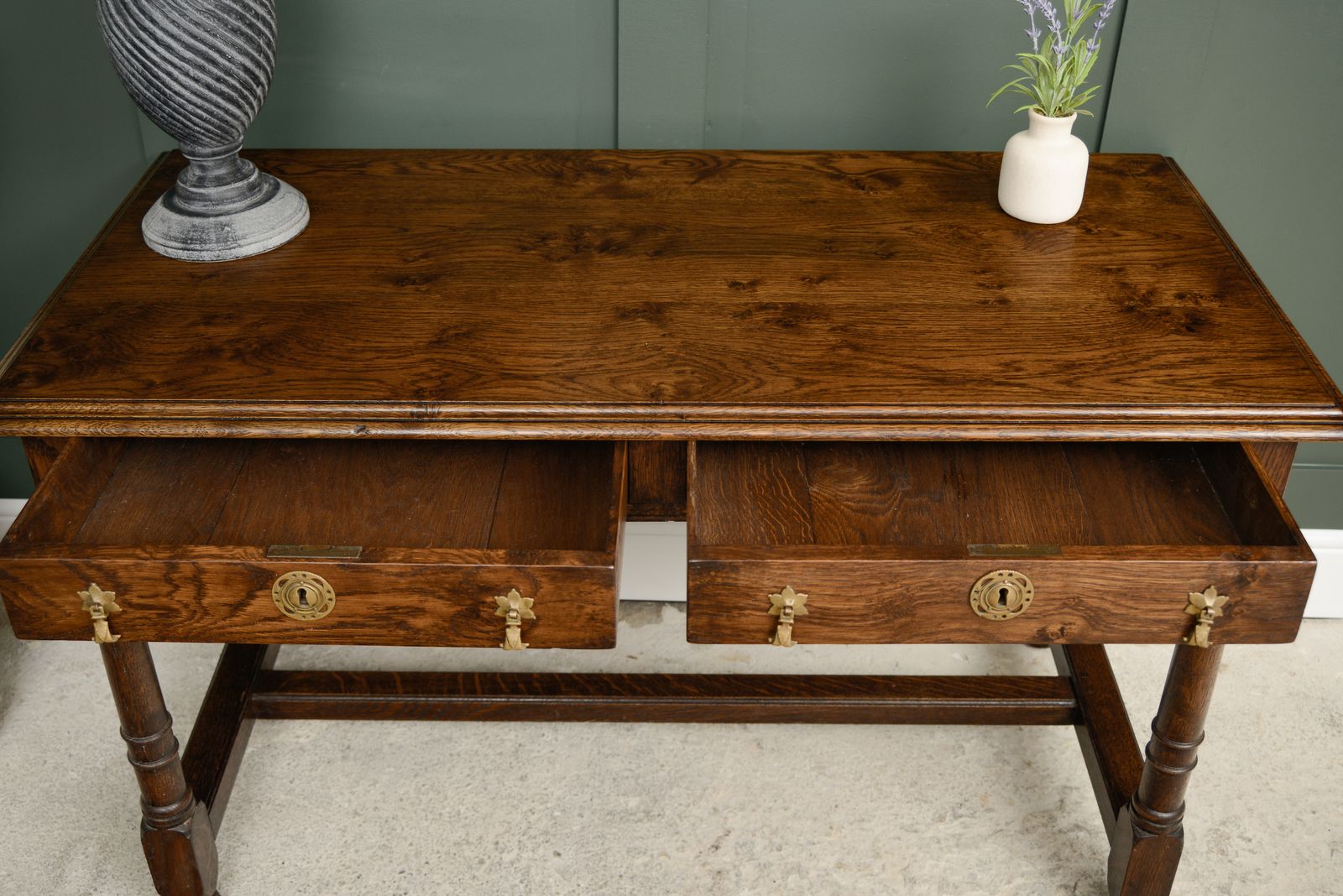 photo for sale Solid Oak Console  With Drawers   Bylaw Furniture