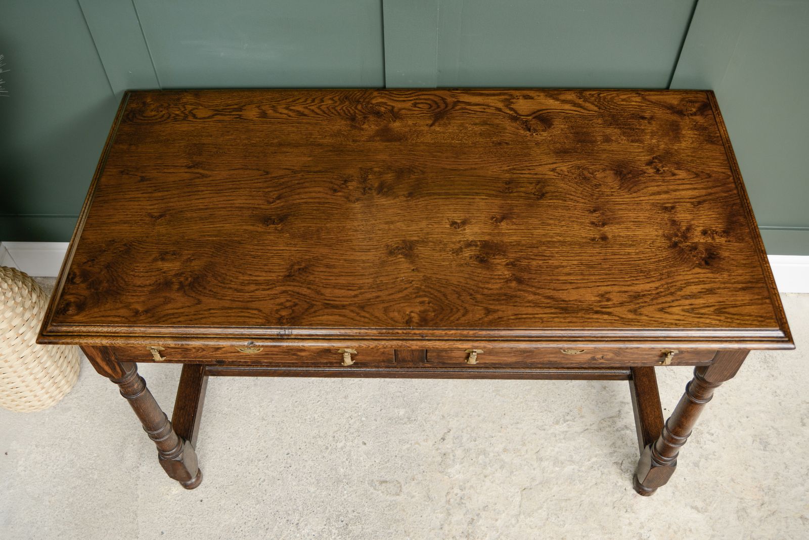 900.0 Solid Oak Console  With Drawers   Bylaw Furniture photo
