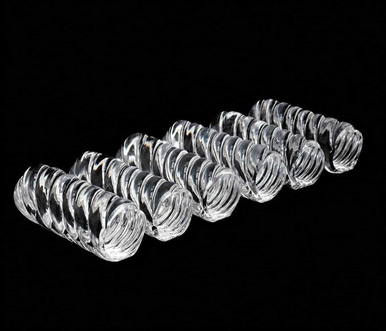 Vintage Baccarat Crystal Knife Rests   Set Of 6 Art Deco Table Decor
