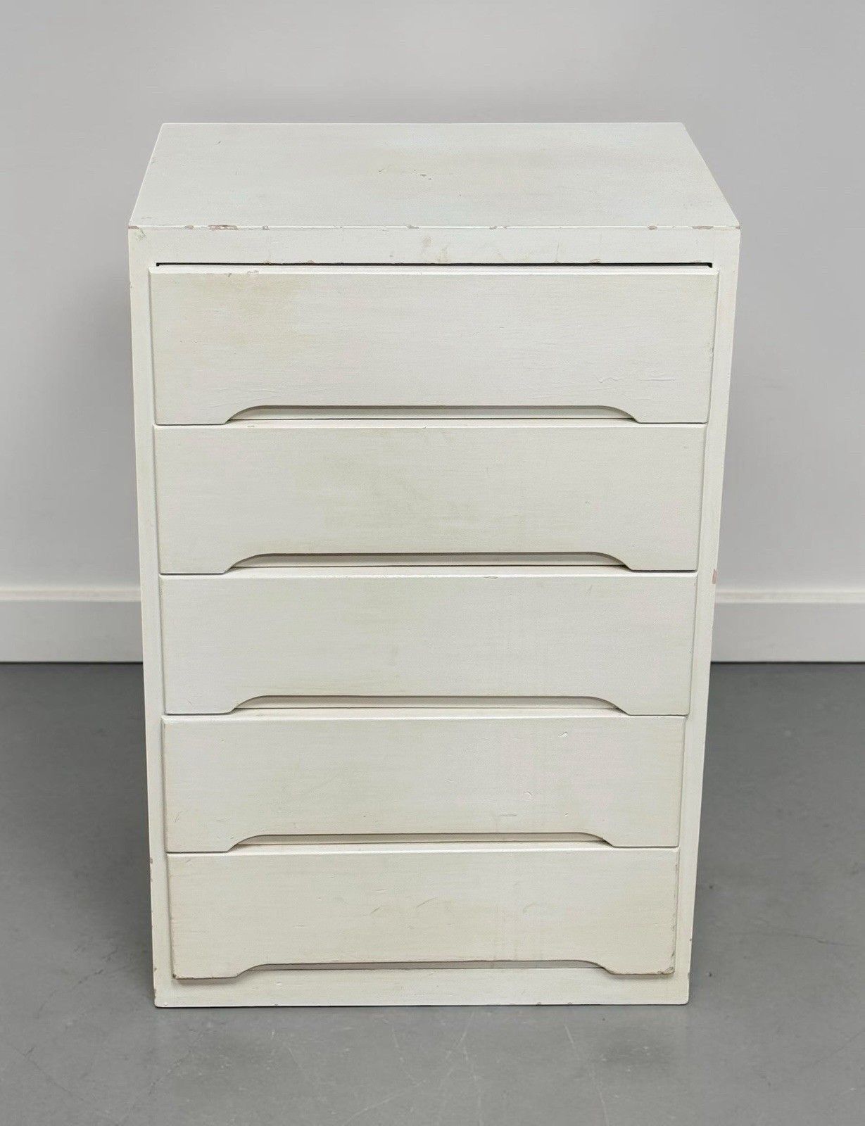 Liden Chest Of Drawers Plywood C1950s Mid Century Retro  Painted White photo vinterior