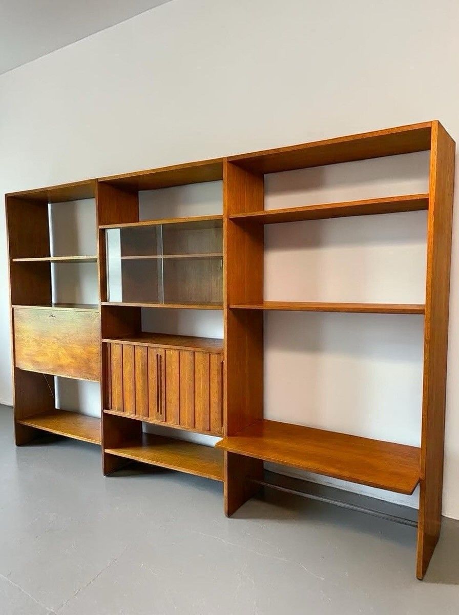 Hans Wegner Ry 100 Oak Shelving System Bookcase Mid Century C1960s Very Rare photo furniture