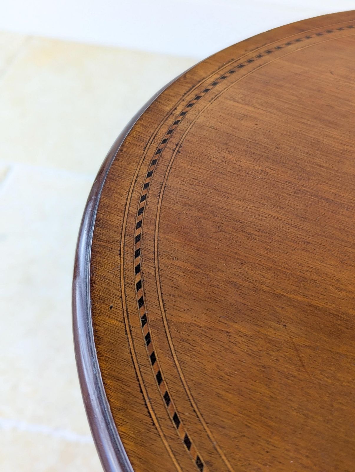 Antique Edwardian Mahogany Circular Occasional Table C.1905 photo Furniture