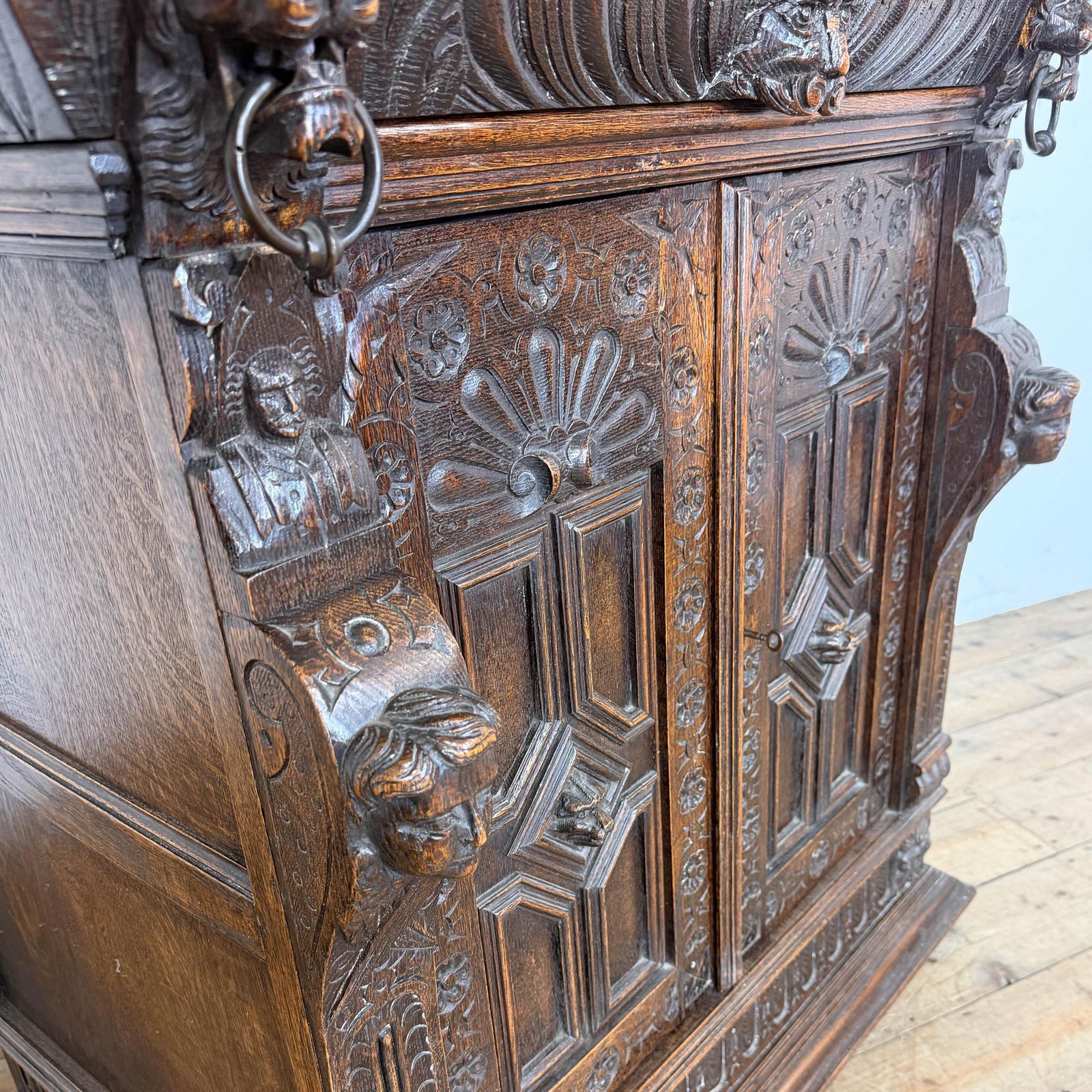 Antique 19th Century Carved Oak Cupboard | Antique Cupboard | Storage Cupboard | Antique Storage | Vintage Furniture photo 895.0