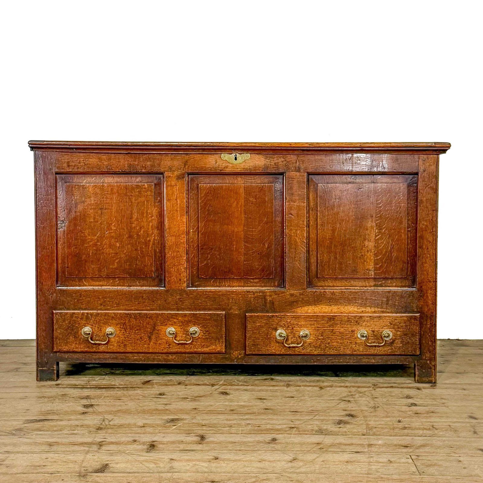 Antique Large Oak Mule Chest | Oak Chest | Antique Storage | Antique Furniture | Antique Blanket Box | Antique Coffer
