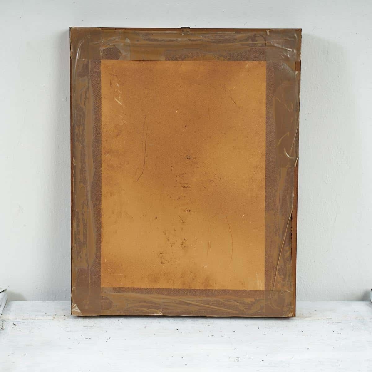 Oil On Panel, Landscape, Unidentified Signature, 1960s photo Art