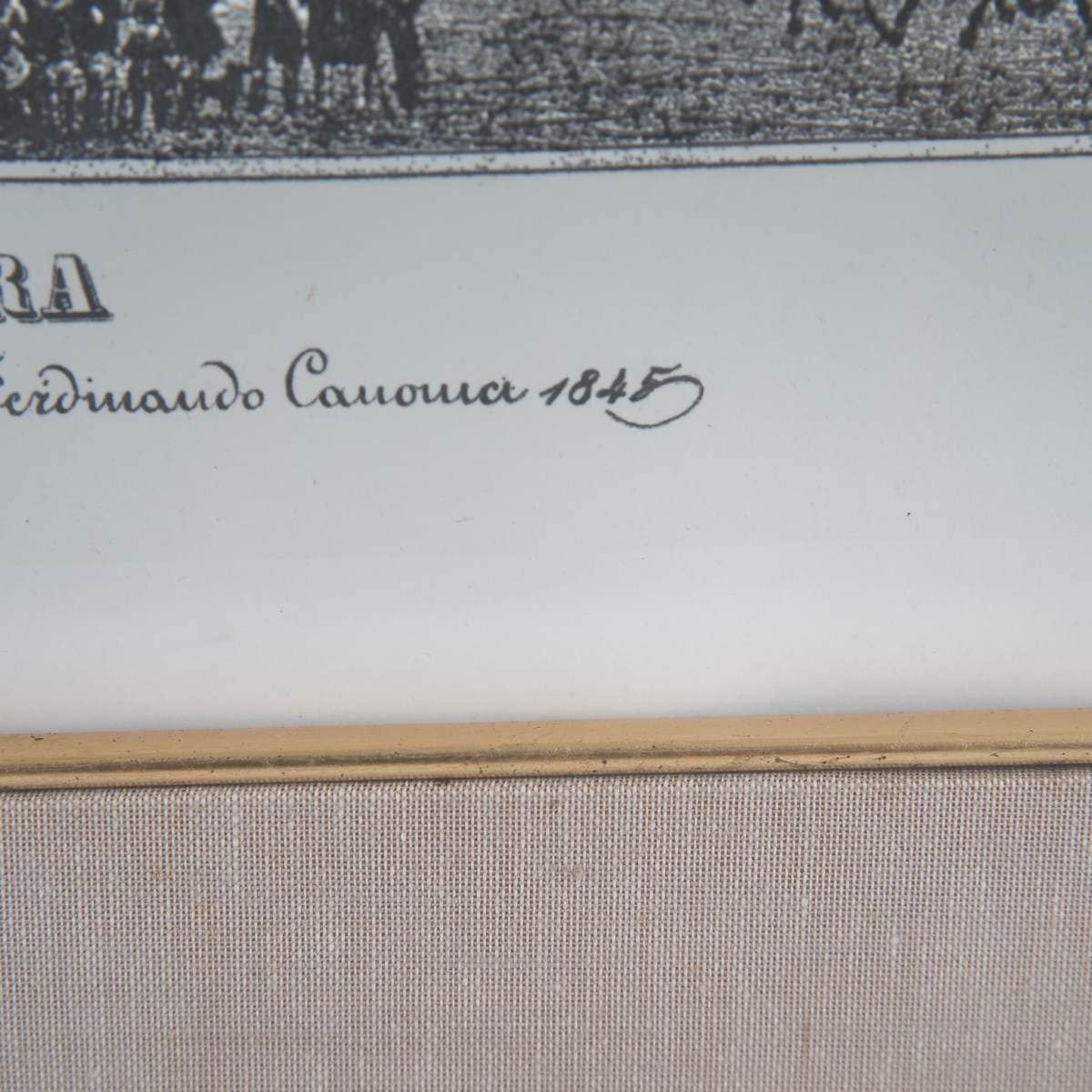 Antique Print Of The Cathedral Of Ferrara photo furniture