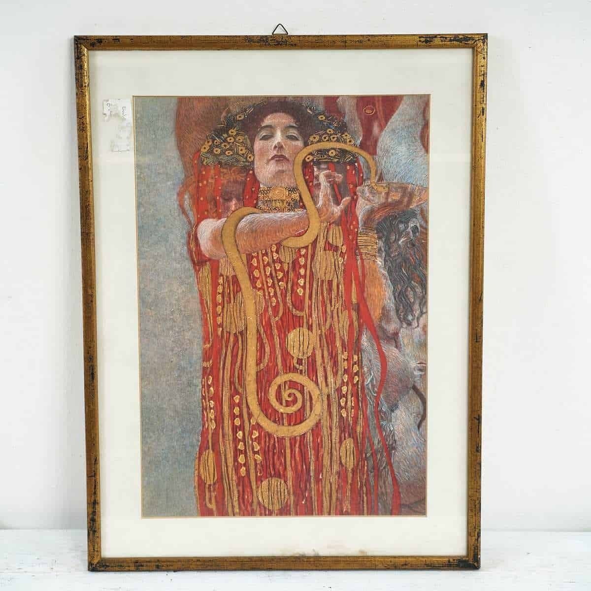 Klimt “Hygieia” Reproduction, Vintage