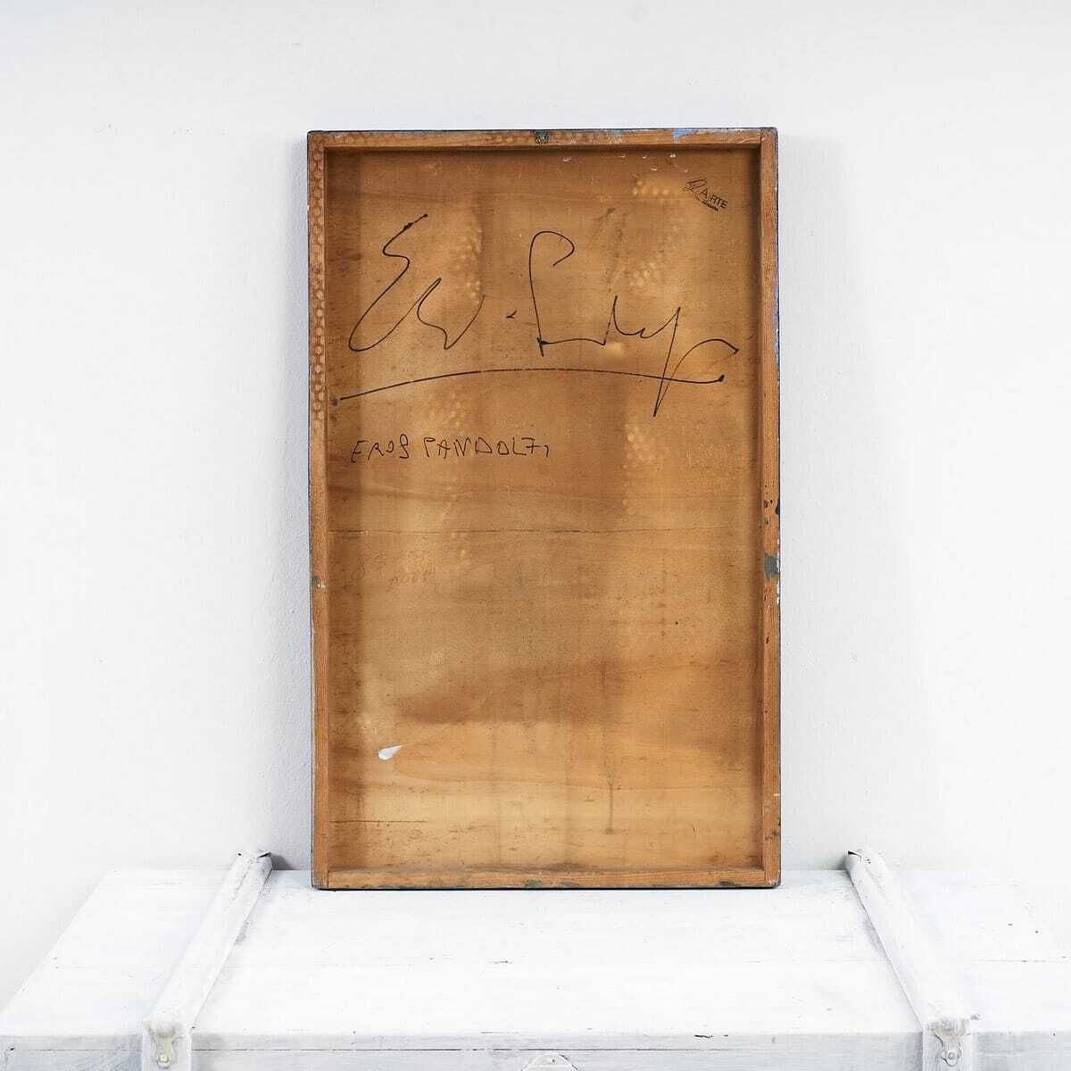 Painting On Canvas By Eros Pandolfi, Unique And Contemporary Abstract Painting photo Art