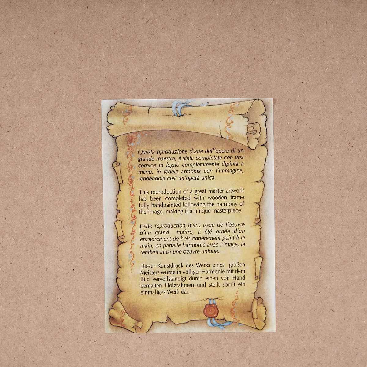 Reproduction On Canvas Refined Art Print In Art De' Co Style, 1980s photo 241.0