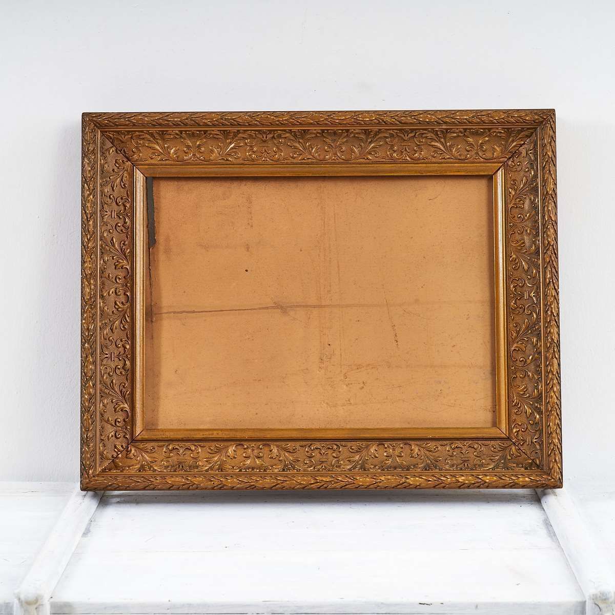 Antique Golden Wooden Frame From The 1950s