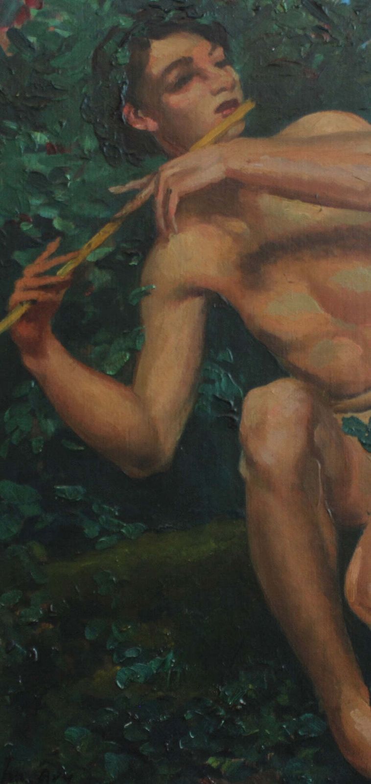 'The Young Shepherd With Pan Pipe' By Joseph Marius Avy (Circa 1920s) photo Art