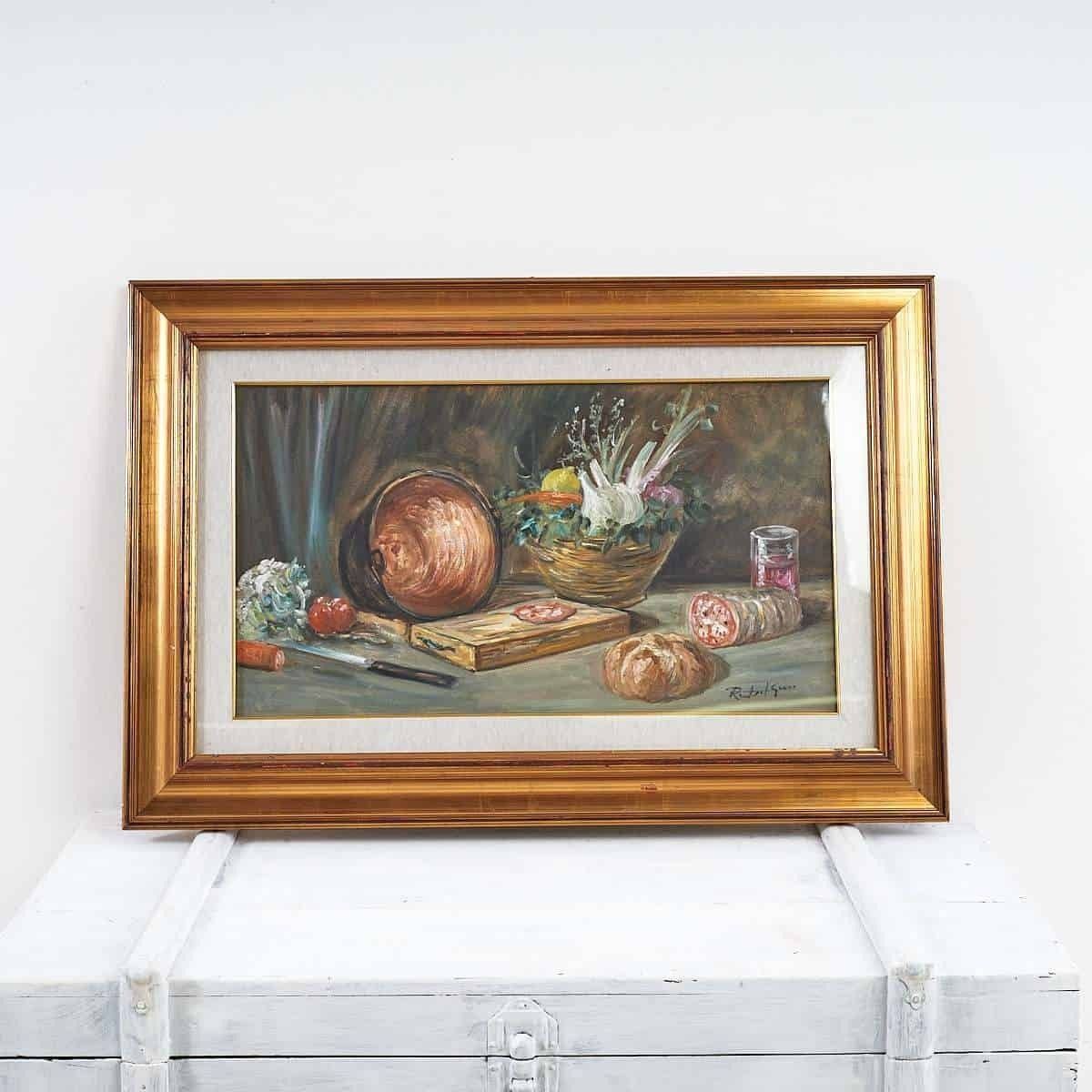 Oil On Canvas Stupendous Historical Memento: Painted Still Life