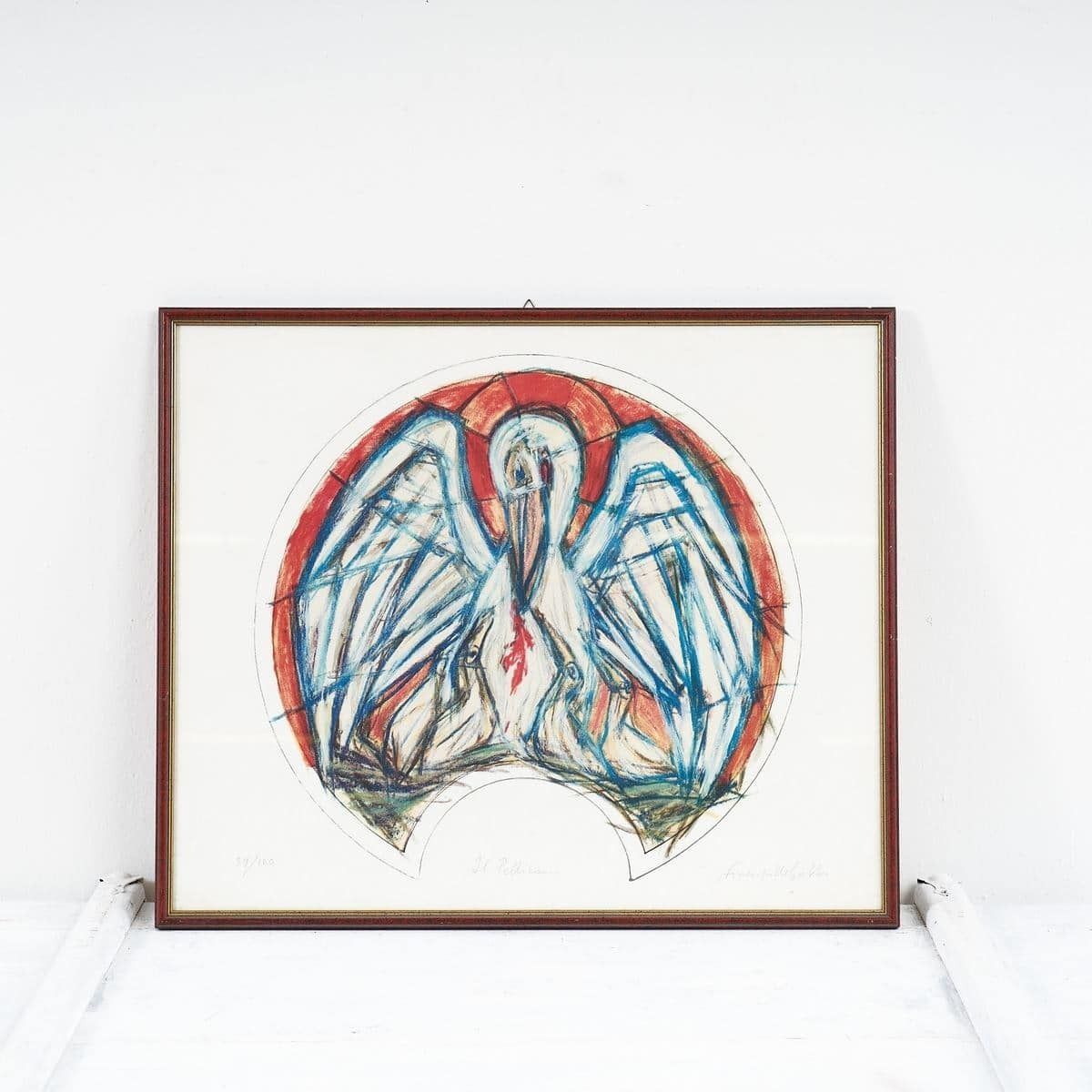 Graphic Art By Fiorenzo Gobbo “The Pelican” – Art Print