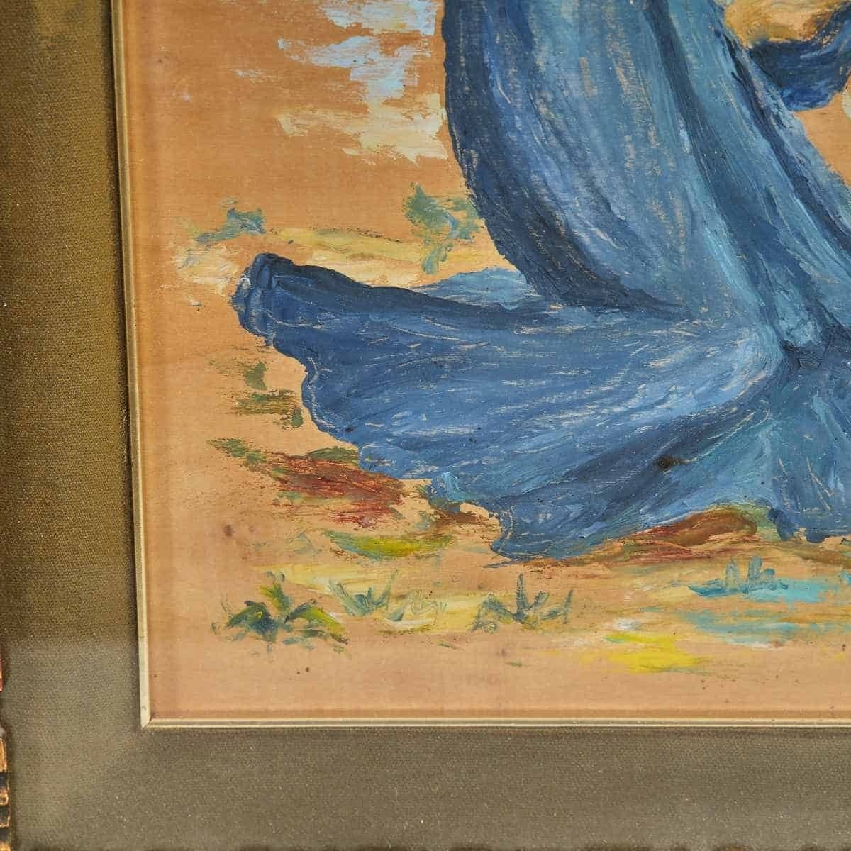Oil On Panel Sacred Mother And Child Madonna 1960s, 1970s photo for sale