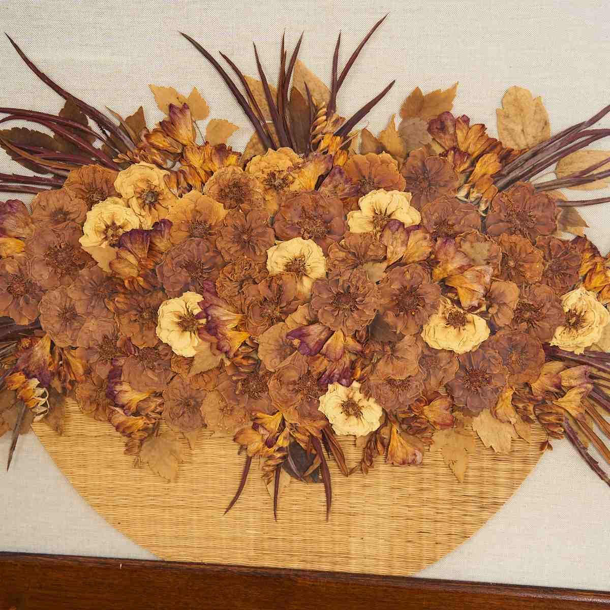 Work Made With Dried Flowers, 1970s photo furniture