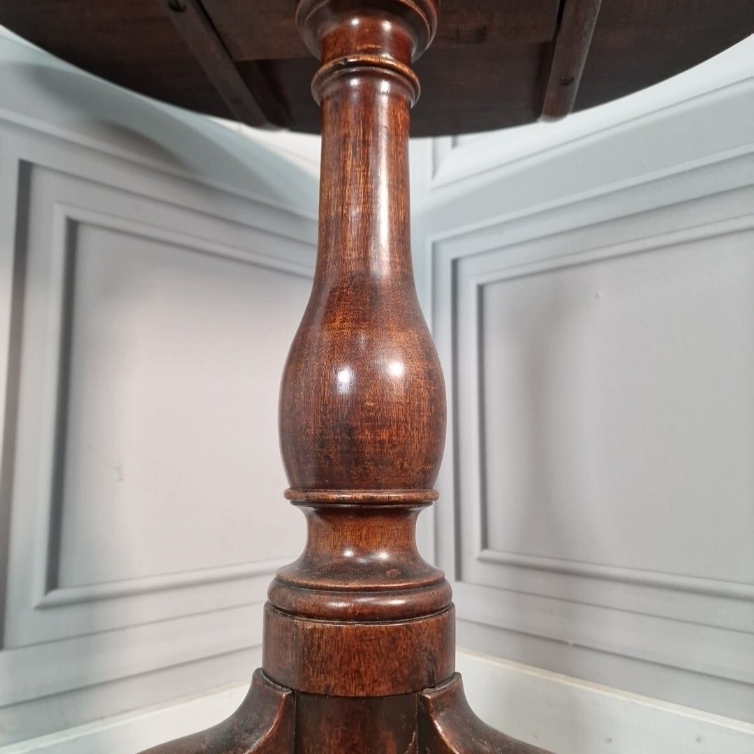 photo for sale Antique Tilt Top Table Wooden Folding Hall Occasional Wine Side Window Plant
