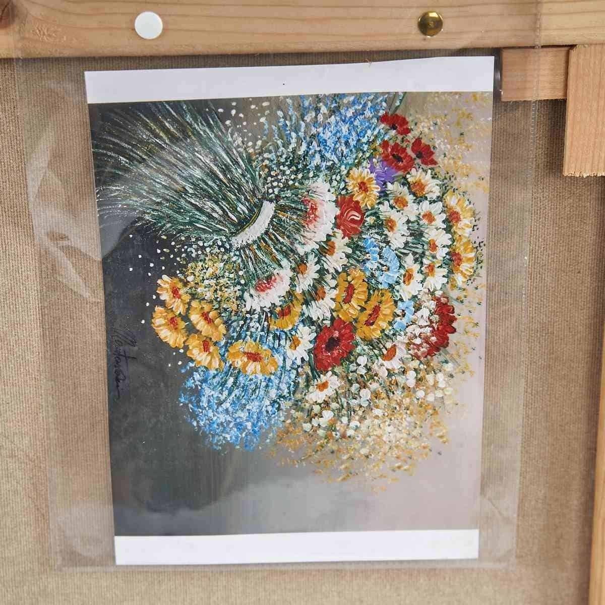 Floral Oil On Canvas By Costanza Mantovani photo vinterior