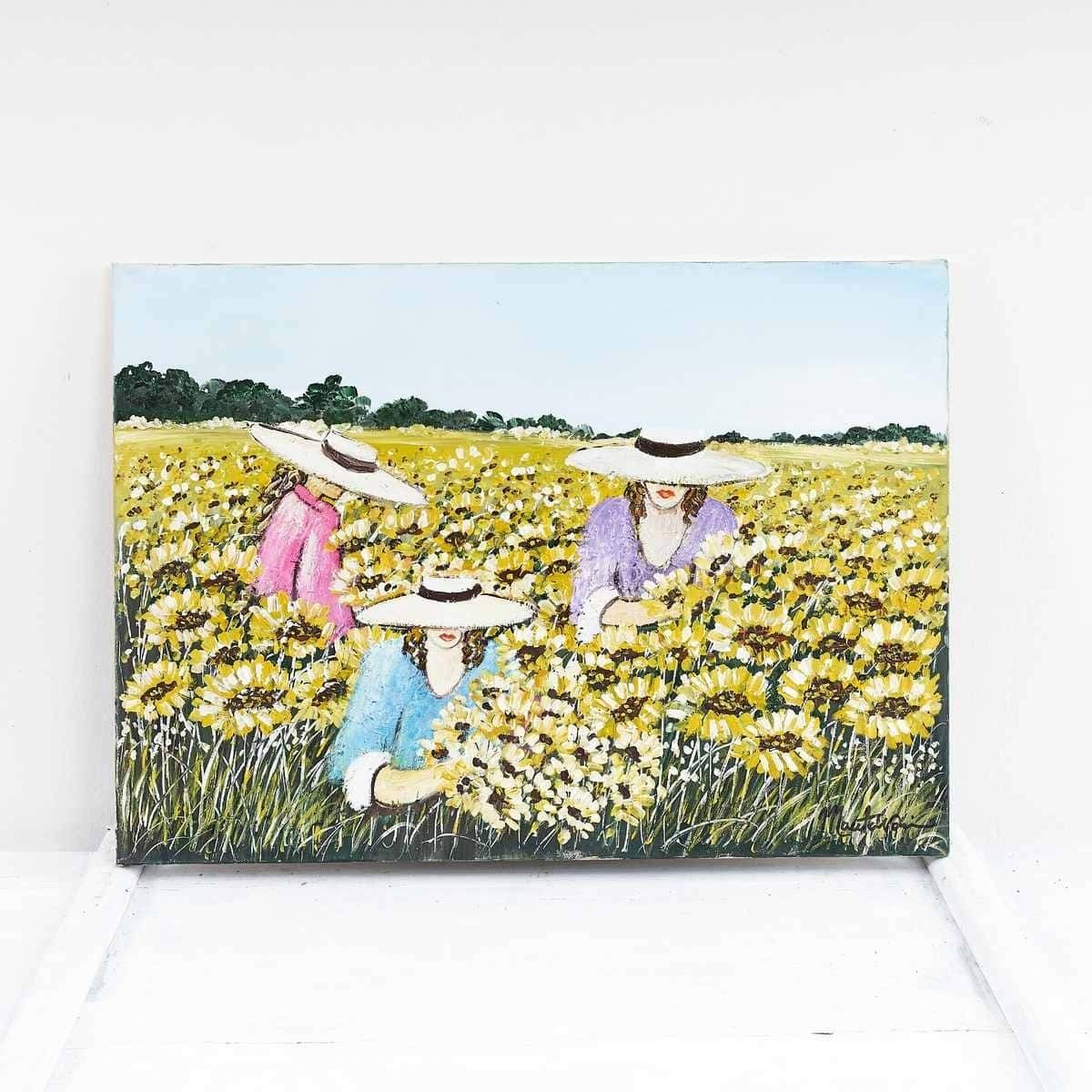 Oil On Canvas, Field Of Flowers, Costanza Mantovani 2007