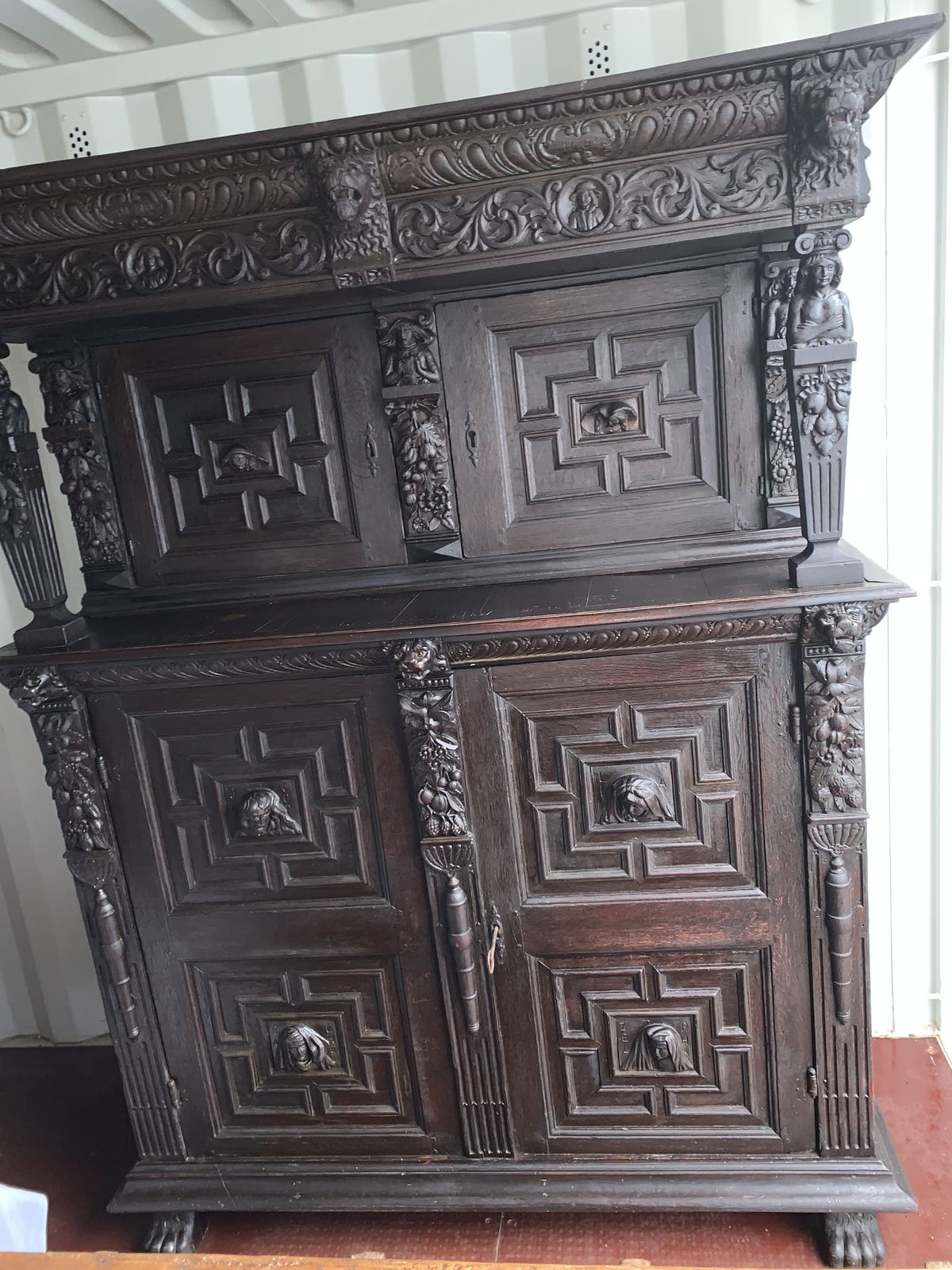 Antique 17th Century Court Cupboard Anno 1609