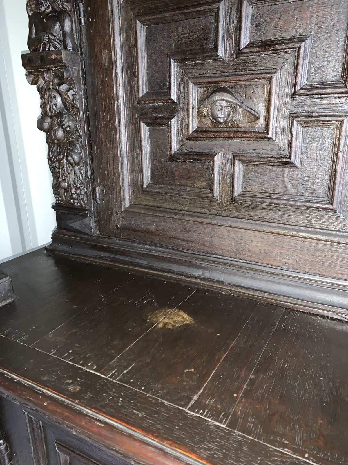 Antique 17th Century Court Cupboard Anno 1609 photo furniture