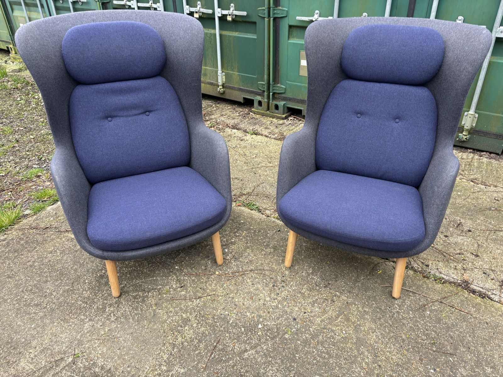 Pair Of Fritz Hansen Ro Easy Armchairs photo furniture