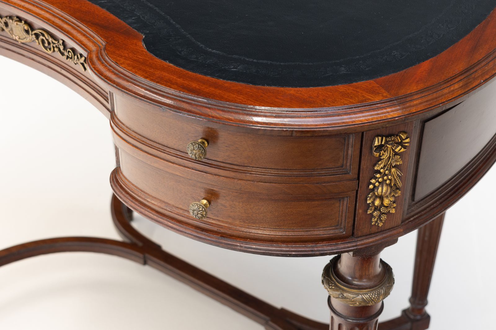 Leather Top Writing Desk, 1900s photo Furniture