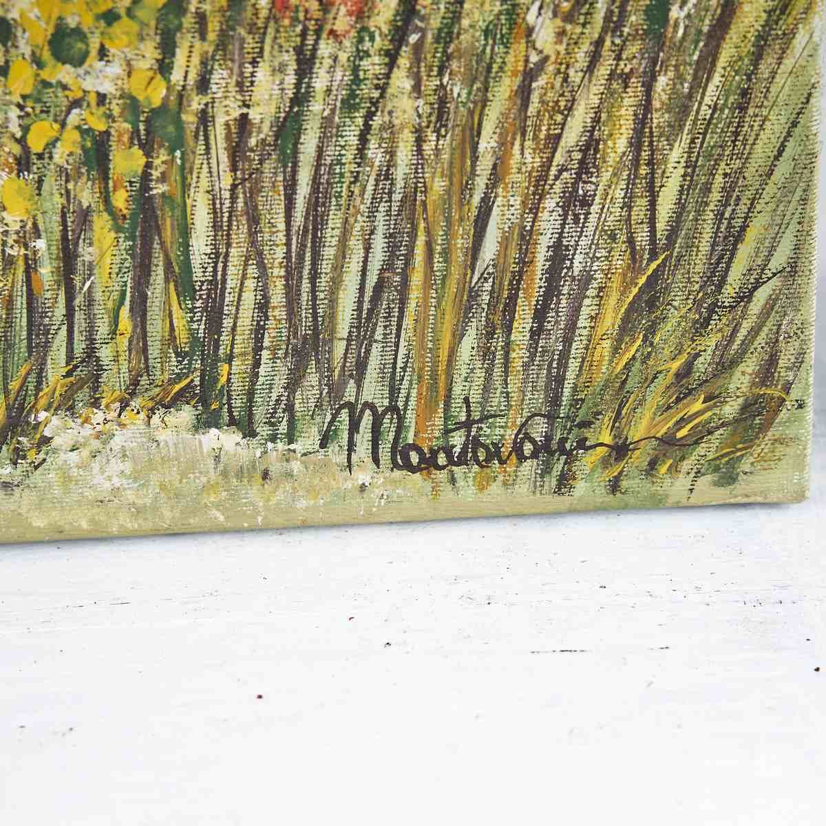 Oil On Canvas, Countryside And Harvest, By Costanza Mantovani photo furniture