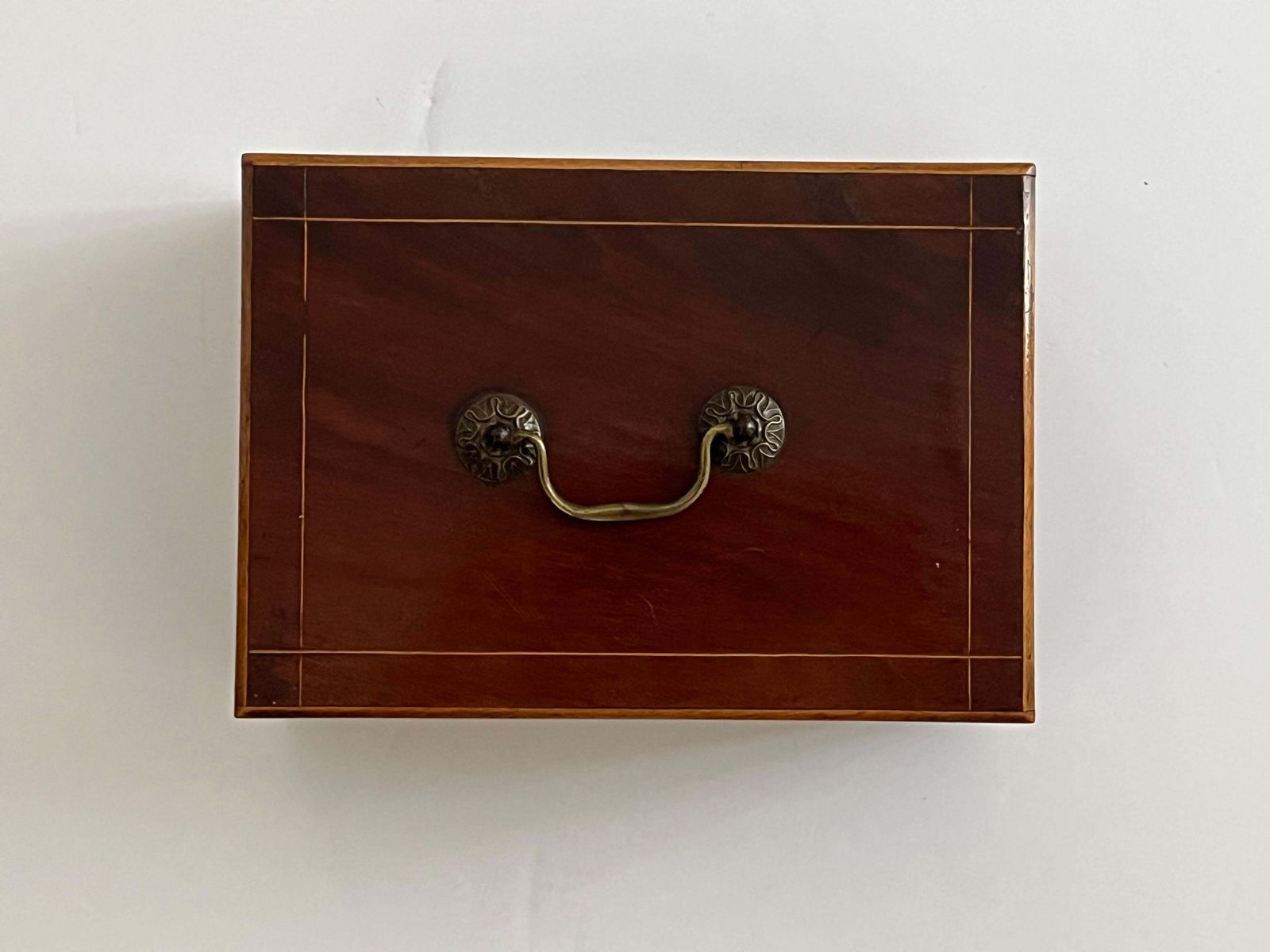 photo furniture Fine Document Box Of Walnut Inlaid And Banded With Satinwood, Mid 19thc Ca 1840