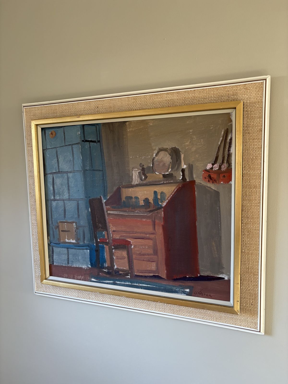 Large Bengt Agren 20th Century Framed Oil On Canvas photo 595.0