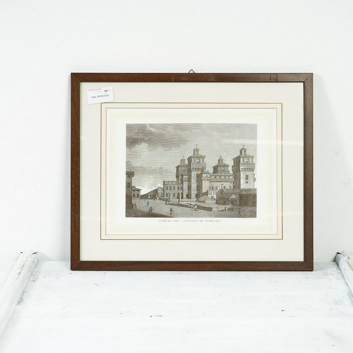 Print Of Ferrara Estense Castle, 20th Century