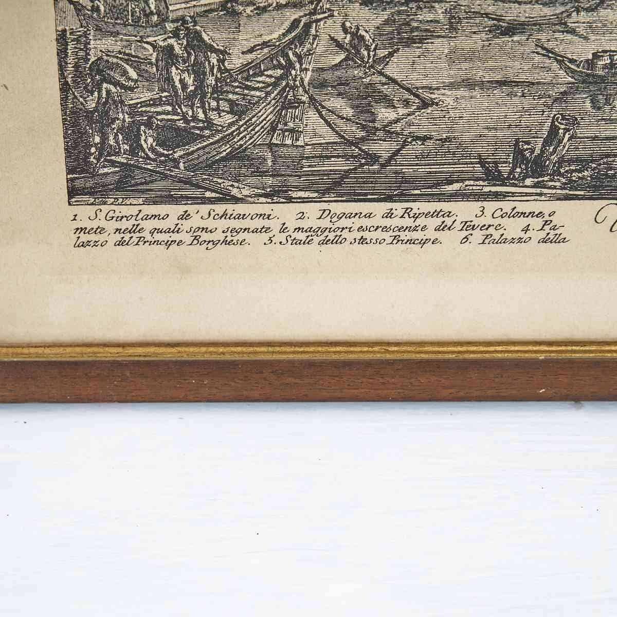 Historical Engraving Of The Port Of Ripetta photo Art