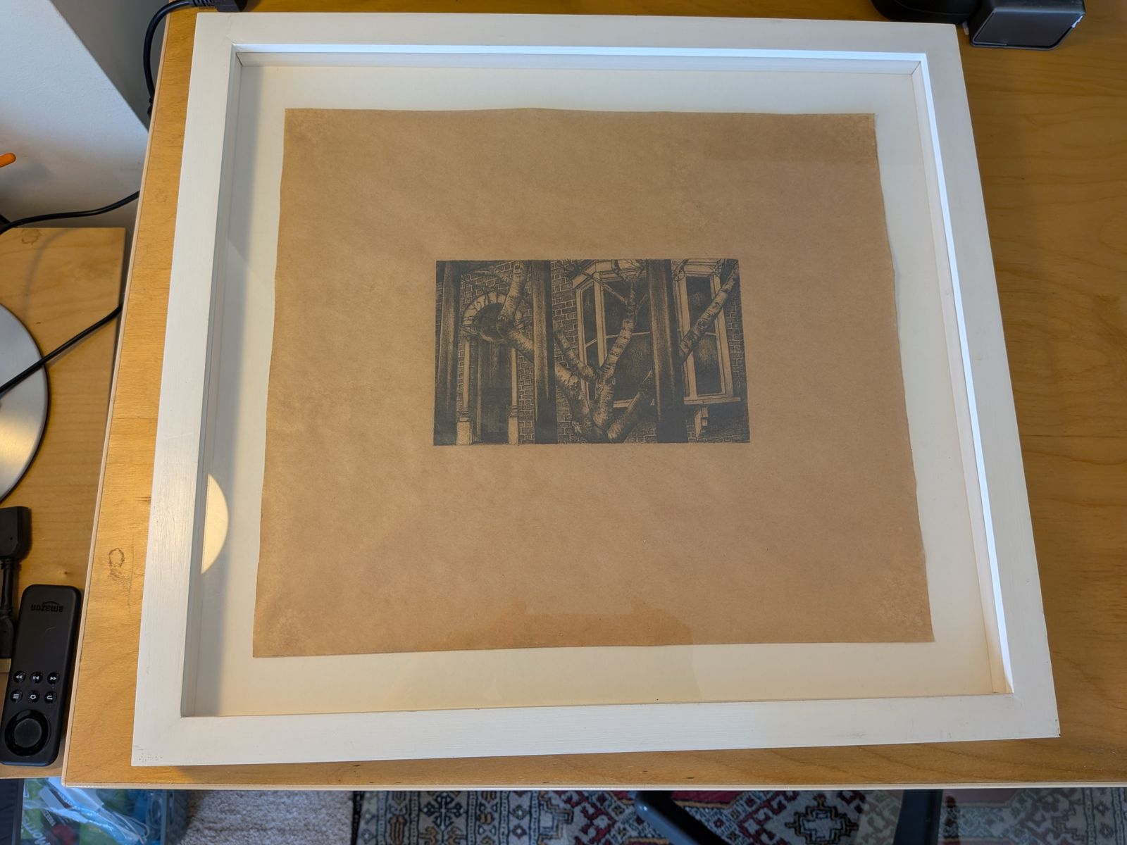 Original Drawing By Alison Griffin – 'The Only Place Where You Feel Safe Nr. 11' (2013) photo vintage