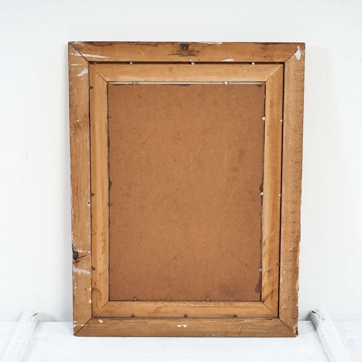Refined Vintage Landscape Painting In Gold Frame, 20th Century photo 402.0
