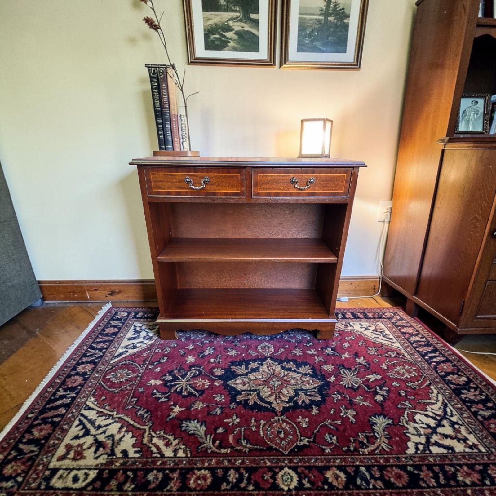 Vintage Bookcase / Cabinet With Drawers / C1970