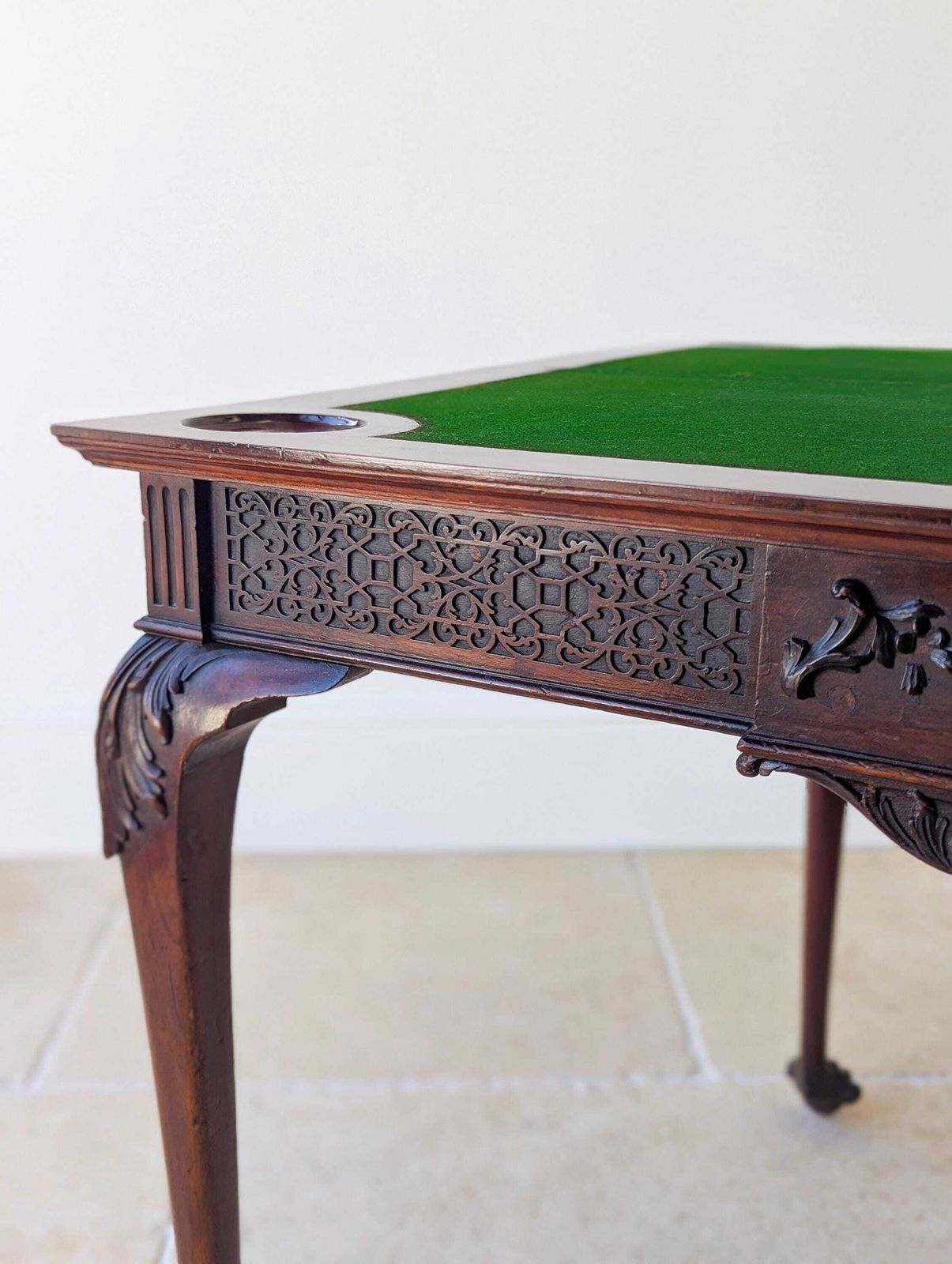 Antique Edwardian Mahogany Fold Over Card Table C.1900 photo Furniture