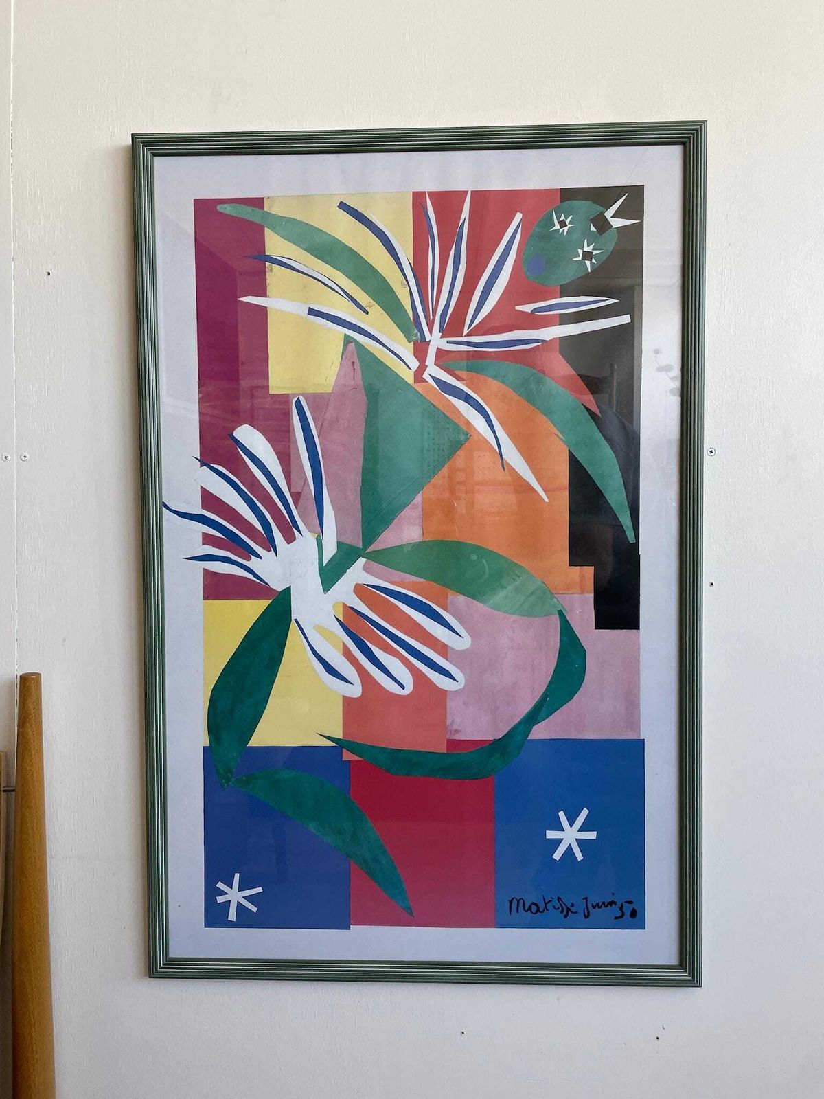 Vintage Matisse Print Of Danseuse Creole Or Creole Dancer In Green Frame photo furniture