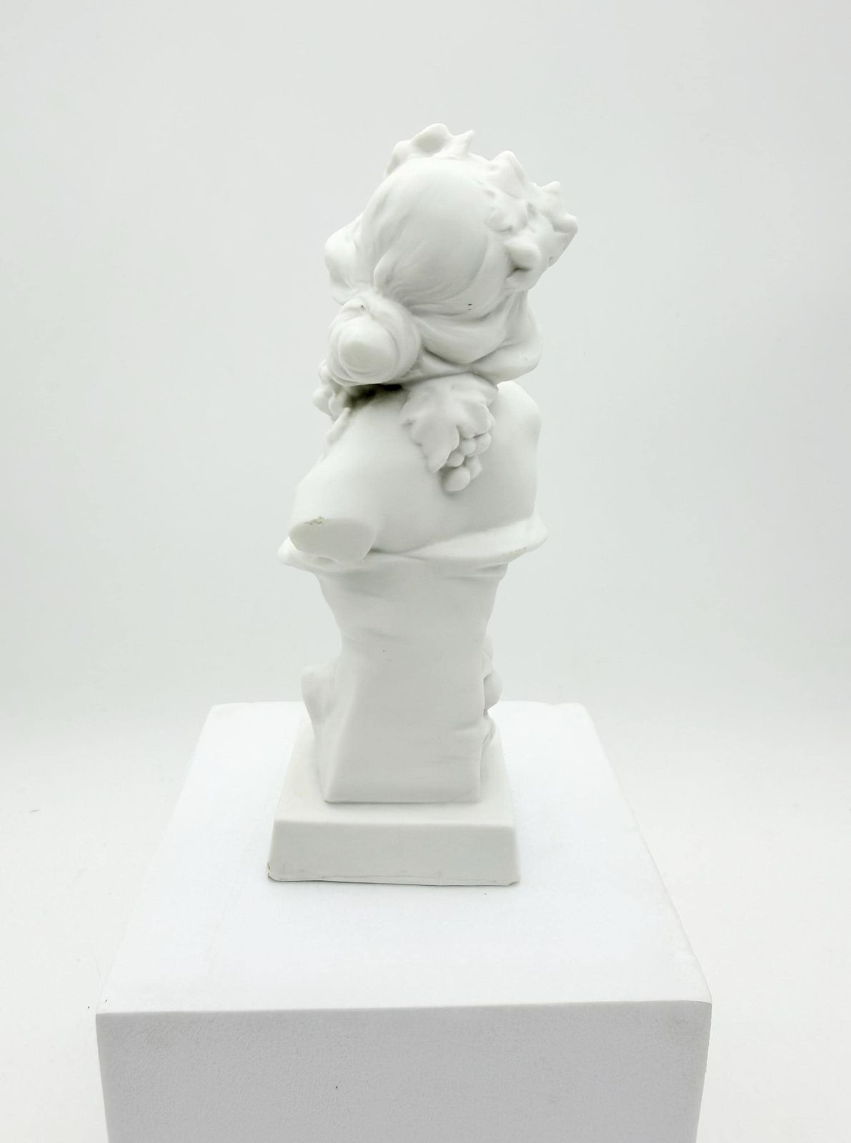 Art La Courtille Paris Antique French Bisque Porcelain Bust Circa 1810, Locre Factory Bisque Figurine photo