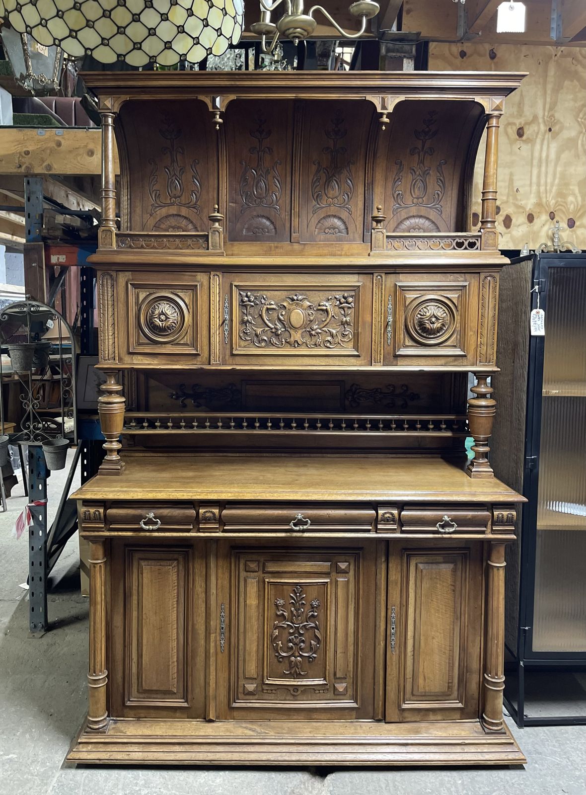 Stunning Large / Tall Antique Cabinet From French Chateau
