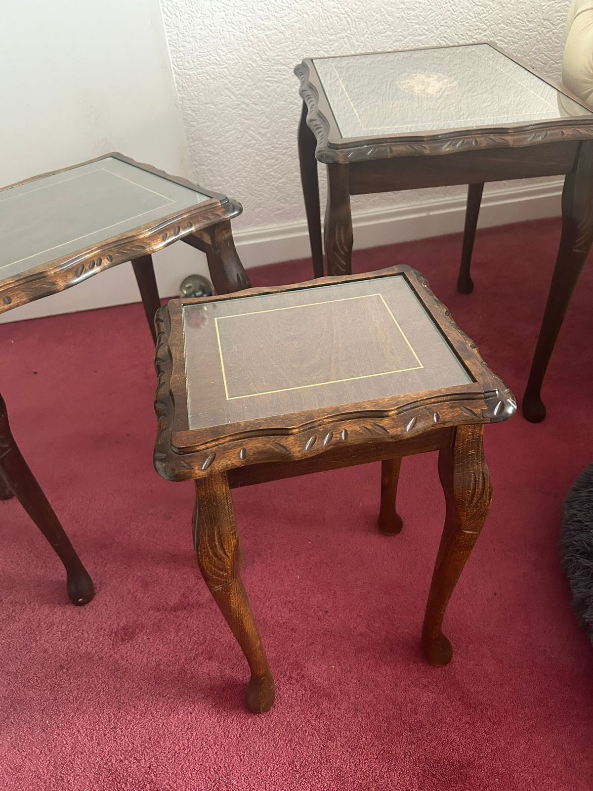 Ornate Nest Of Side Tables, Early 20th Century photo vinterior