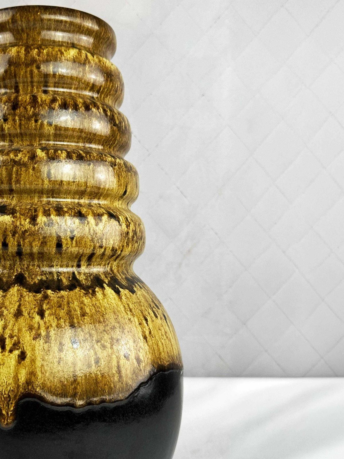 Large Vintage Scheurich West German Fat Lava Vase #269 40 Circa 1970 photo 69.0
