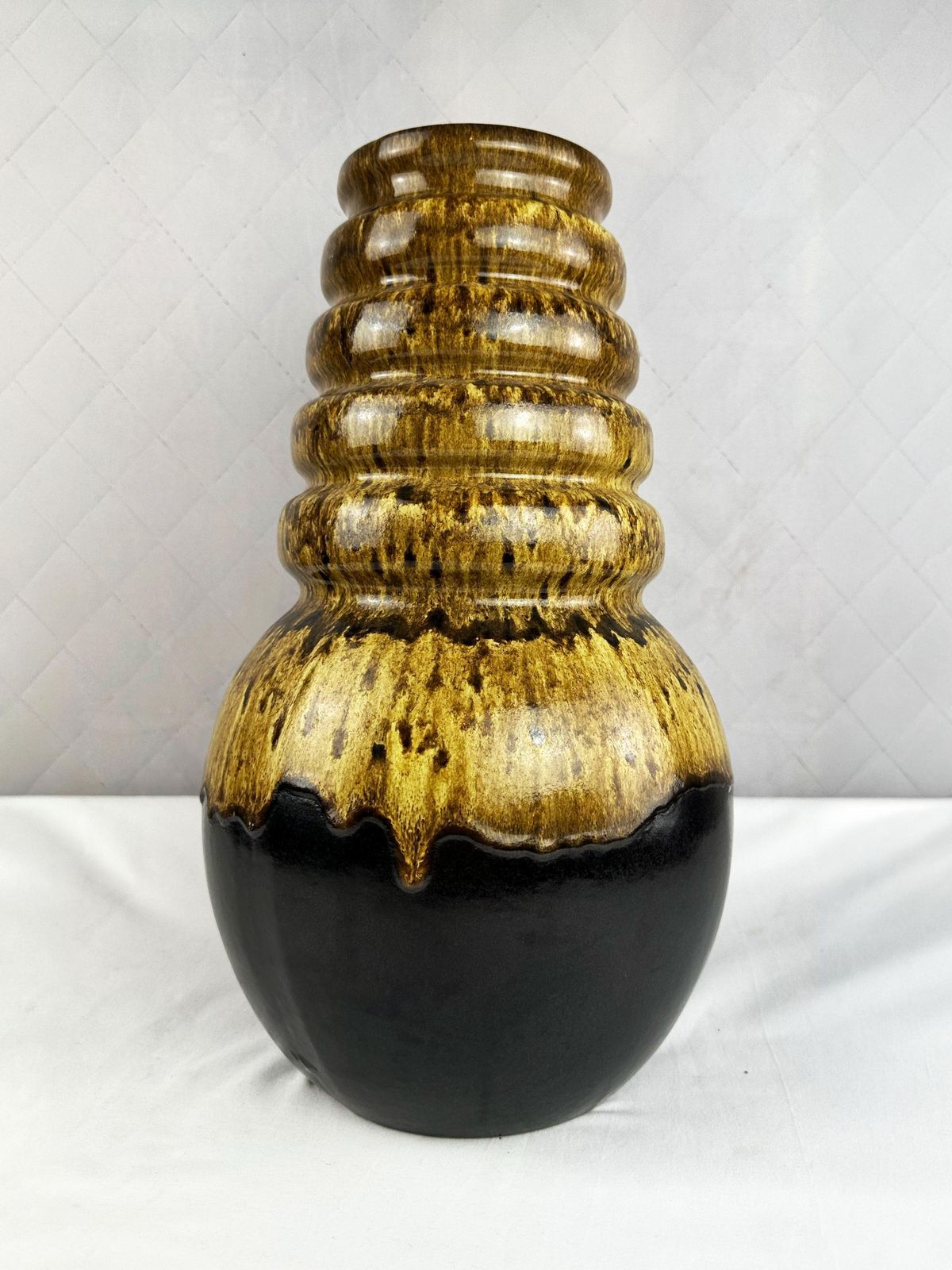 Large Vintage Scheurich West German Fat Lava Vase #269 40 Circa 1970 photo vintage