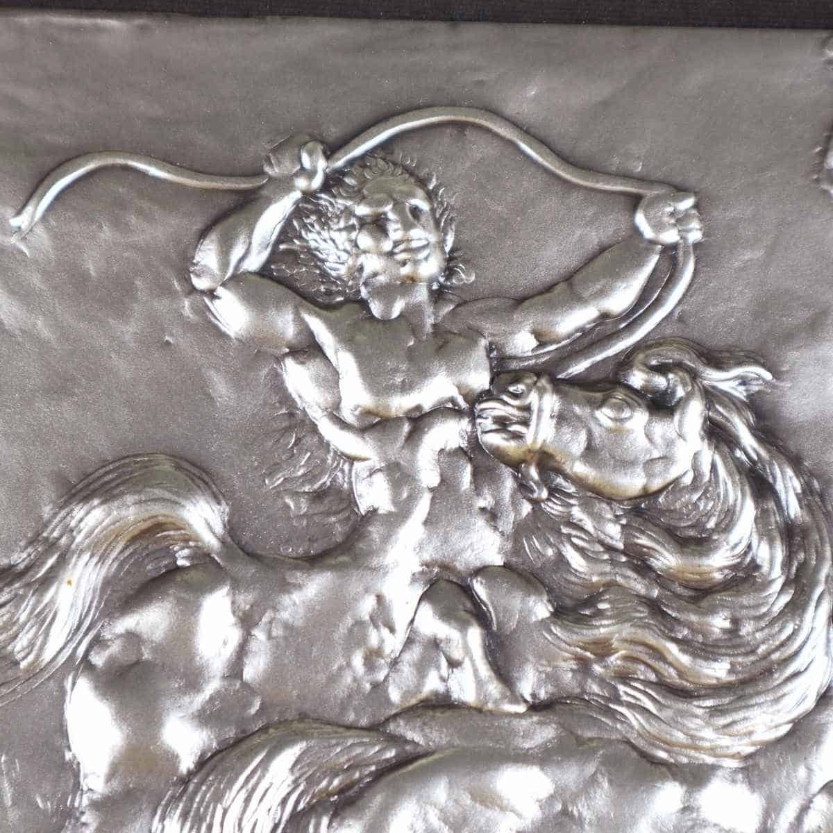 Elegant Silver Bas Relief By Aligi Sassu (200 Grams Of 925 Silver) photo for sale