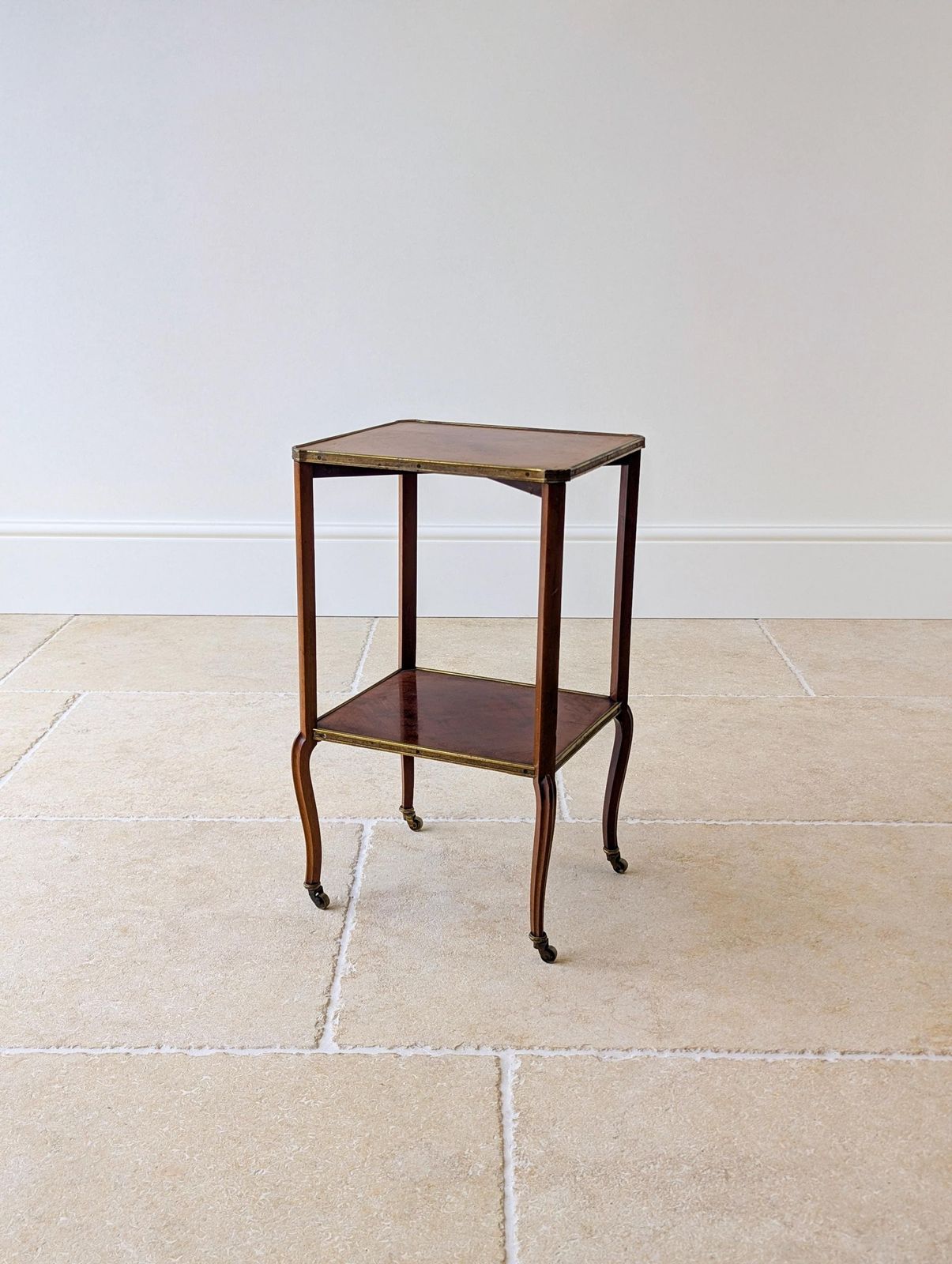 Antique Victorian Mahogany Two Tier Occasional Table By W. Turner Lord & Co C.1880