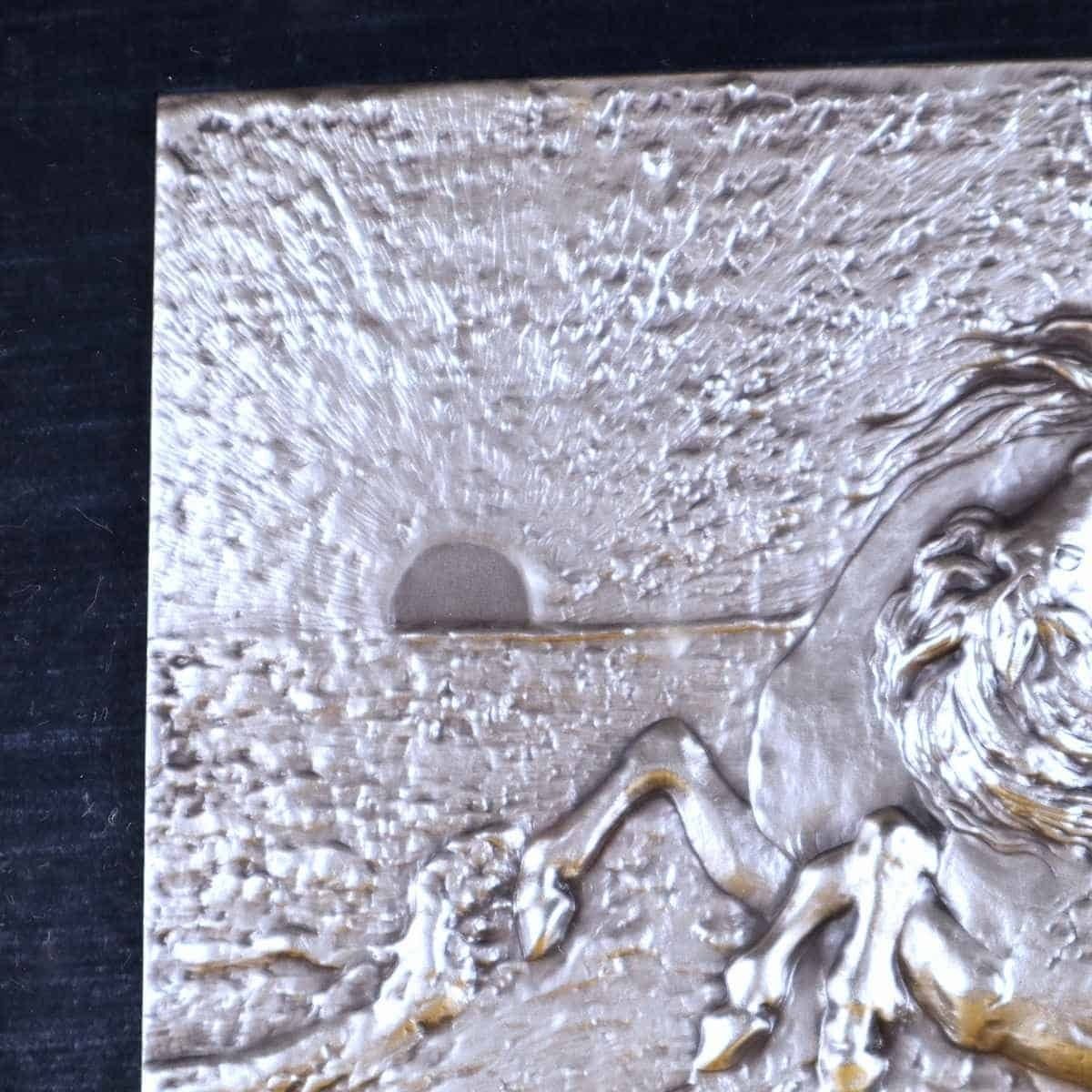 Elegant Silver Bas Relief By Aligi Sassu (200 Grams Of 925 Silver) photo 462.0