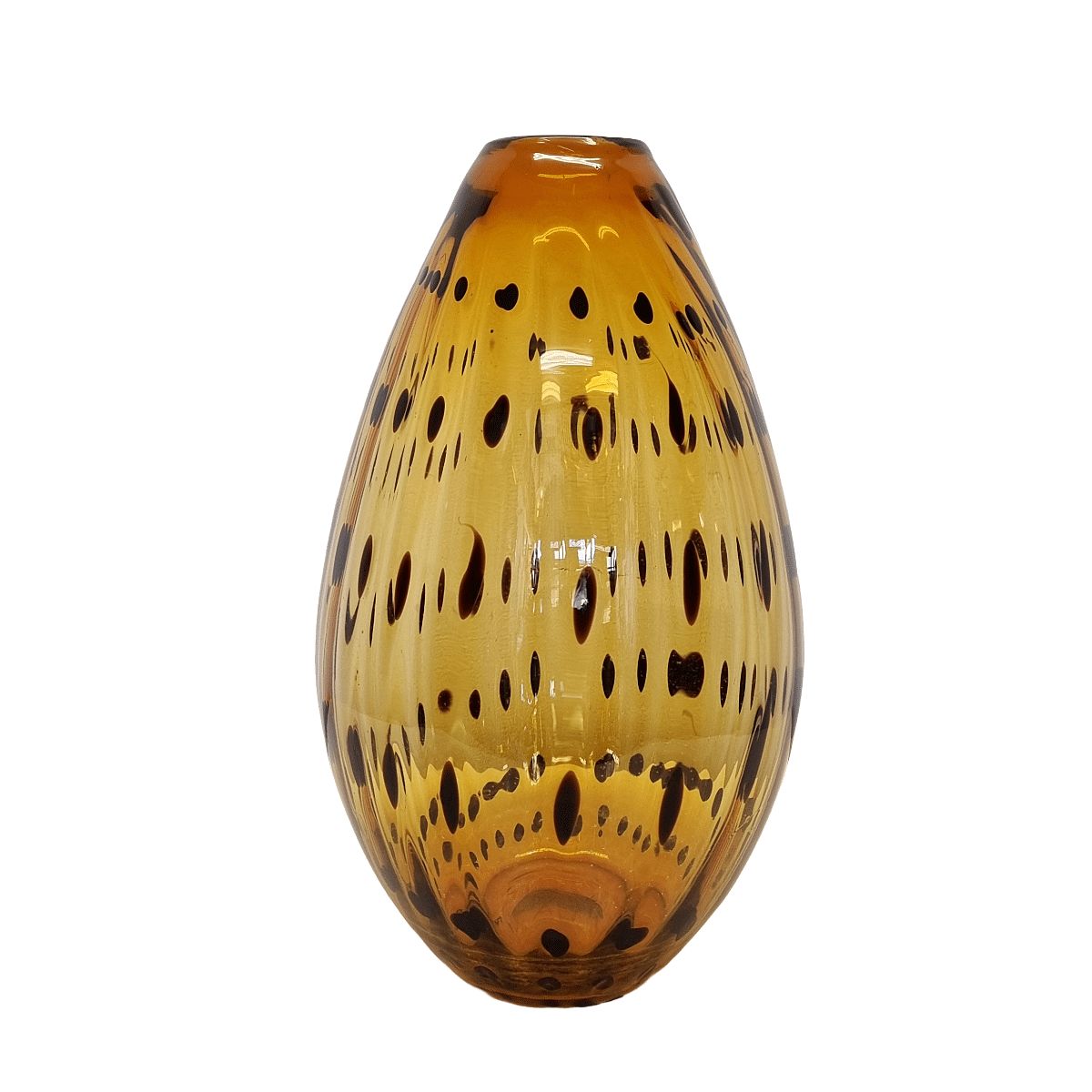 Vintage Mouth Blown Panther Vase, 1980/90s