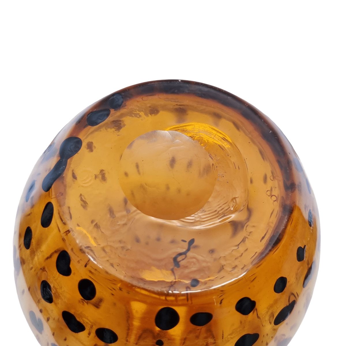 Vintage Mouth Blown Panther Vase, 1980/90s photo 95.0